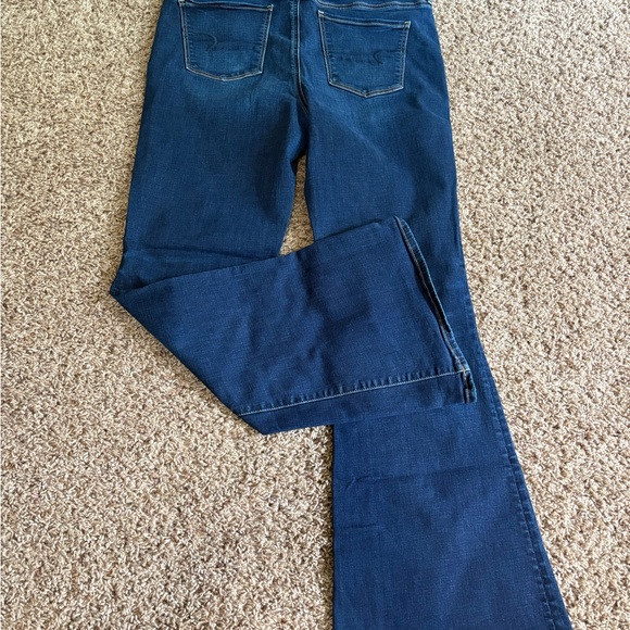 American Eagle Outfitters Dark Blue Flare Jeans - Picture 5 of 5